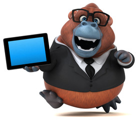 Fun Orang Outan - 3D Illustration