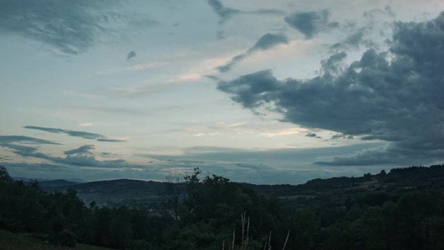 Sunset clouds timelapse series. 5.