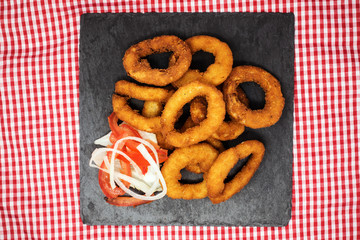 Fast food Homemade Crunchy Fried onion rings