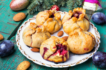 Xmas baked with plum