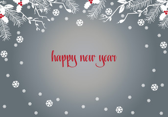 grey background for christmas and New Year 