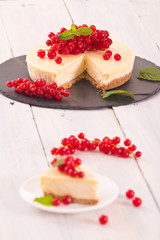 Redcurrant cheesecake. 