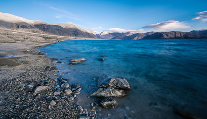Fototapeta na wymiar Pangong Lake, Ladakh - Jammu & Kashmir