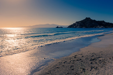 Emerald beaches of Naxos, Greece