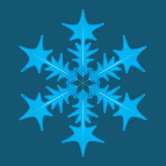 Vector snowflake logo.