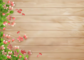 Background with Spring Flowers