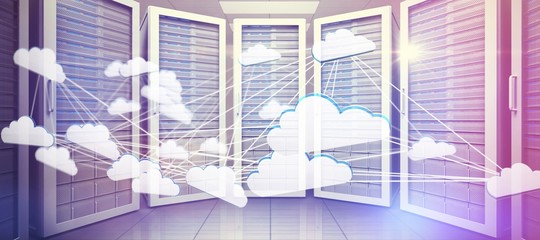 Composite image of cloud computing
