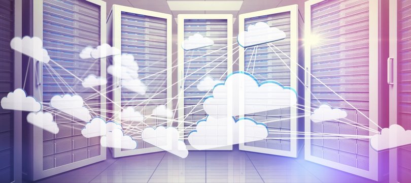 Composite image of cloud computing