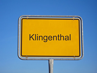 ortseingangsschild klingenthal