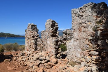 On the island of Cleopatra,Mugla.Turkey