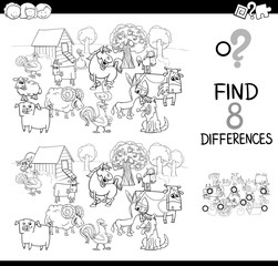 differences with farm animas color book