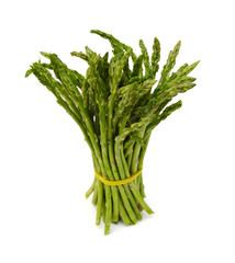 Asparagus on the white background 