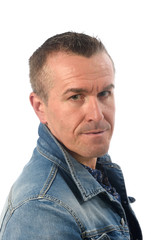 Obraz premium portrait of a man on white