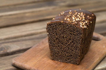 Rye brown bread
