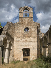 Fototapeta na wymiar Ruins of Santa Maria di Cartegnano (Abruzzi, Italy)