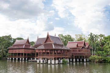 Fototapeta premium Thai waterfront house