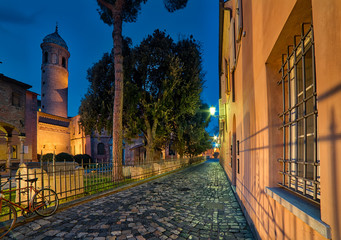 cobbled street in Ravenna