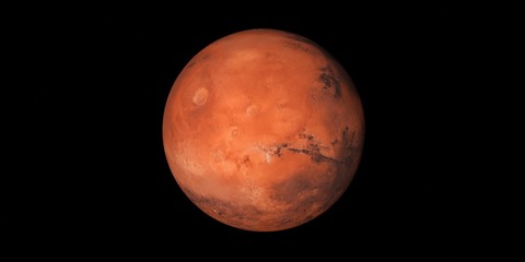 Mars planet. 3D Illustration 