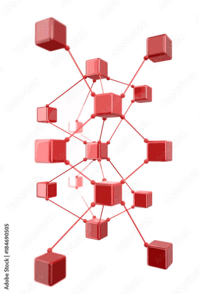 Poster 3d scheme. image with clipping path