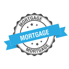 Obraz premium Mortgage stamp illustration
