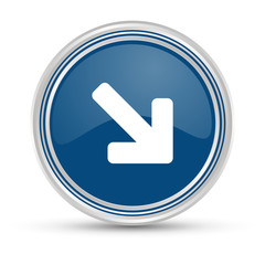 Blauer Button - Pfeil rechts unten - Auskunft