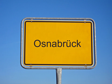 ortseingangsschild osnabr&uuml;ck