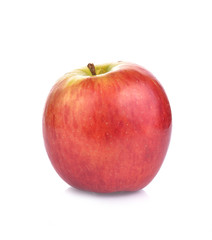 Fresh red apple isolated on white.
