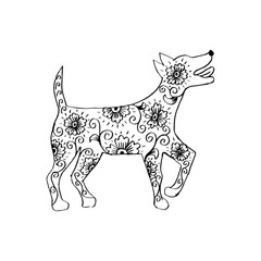 Decorative dog. Chinese Zodiac Sign