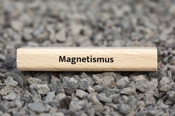 Magnetismus - Bilder mit Wörtern aus dem Bereich Elektrotechnik, Wort, Bild, Illustration