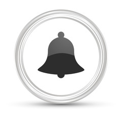 Weißer Button - Handglocke