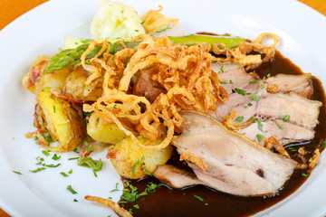 Czech cuisine - roasted pork