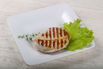 Grilled turkey steak