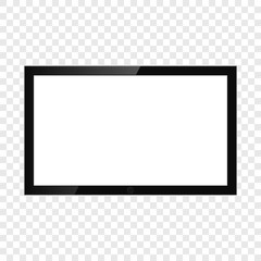 Obraz premium Realistic tv screen