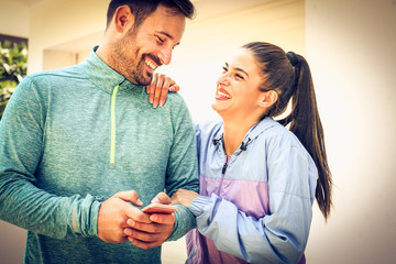 Lets take a picture after workout by using smart phone.