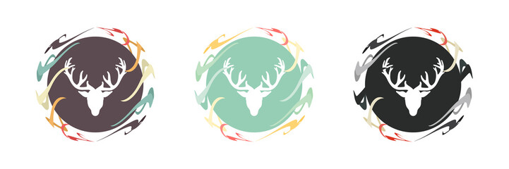 Saturn Buttons - Hirsch Kopf