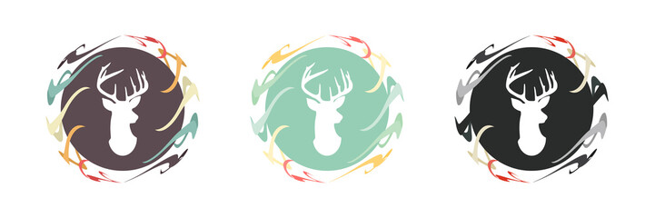 Saturn Buttons - Hirschkopf