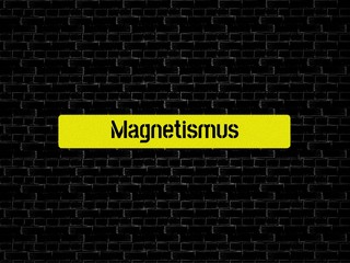 Fototapeta premium Magnetismus - Bilder mit Wörtern aus dem Bereich Elektrotechnik, Wort, Bild, Illustration