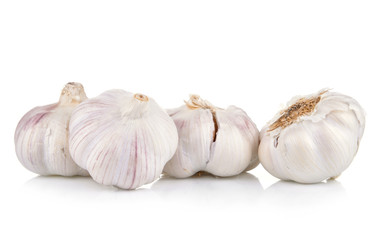 Garlic isolated on white