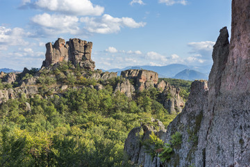 Beautiful landscape of western Balkan Mountains. Belogradchick rocks. Amazing bulgarian nature.