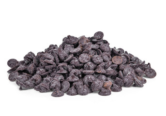  chocolate chip isolated on white background