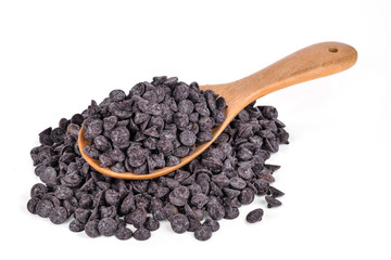  chocolate chip isolated on white background