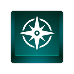 gr&uuml;ne 3D Taste - Kompass - Navigation