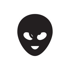 alien head icon illustration