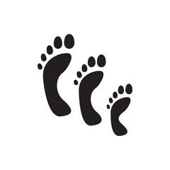 family footprint icon illustration