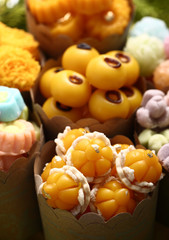 Thai sweets, or Khanom Thai, have unique, colorful appearance and distinct flavors. The art of Thai desserts have been passed down through the generations.