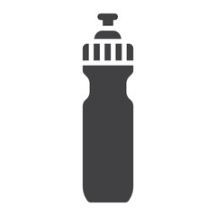 Sports water bottle glyph icon, fitness and sport, hydro flask sign vector graphics, a solid pattern on a white background, eps 10.