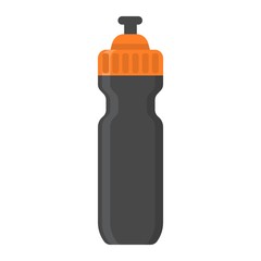 Sports water bottle flat icon, fitness and sport, hydro flask sign vector graphics, a colorful solid pattern on a white background, eps 10.