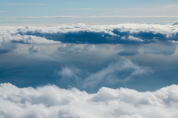 Сlouds from airplane window