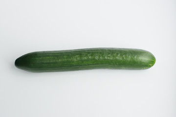 Cucumber on white background