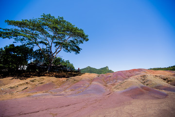 Chamarel seven coloured earths on Mauritius island